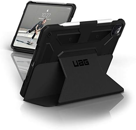 ציוד שריון עירוני UAG iPad Pro 11 אינץ 'מארז מטרופוליס [שחור] Folio Slim Slim כבד זוויות רב-צפייה